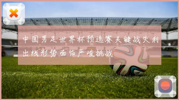 中国男足世界杯预选赛关键战失利出线形势面临严峻挑战